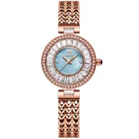 OLEVS 9959 Women's Watch Waterproof Rose Gold Stainless Steel Strap Elegant Luxury Brand Diamond Quartz Women Watch